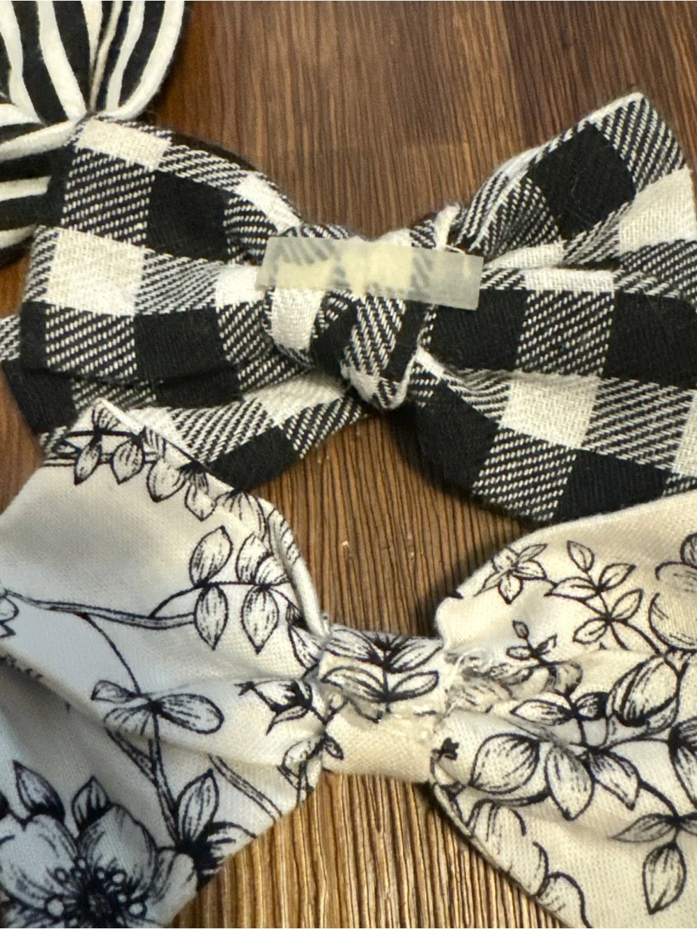 Black & White Boutique Bow Hair Set - Girls Hair Accessories Lot Bundle